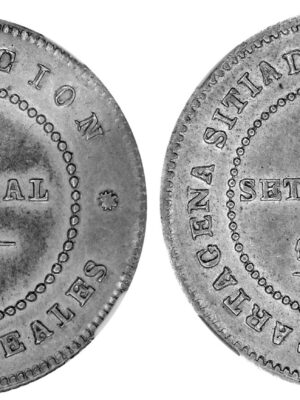 5 pesetas Revolución Cantonal 1873.C artagena