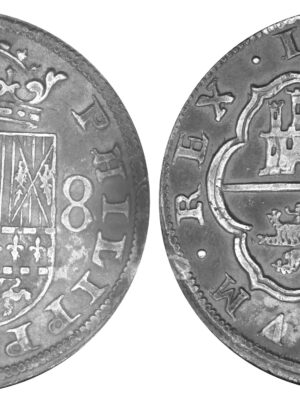 8 reales Felipe IV 1635 Segovia