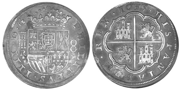 8 reales Felipe IV 1635 Segovia