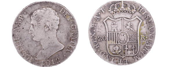 20 reales José Napoleón 1812 Madrid