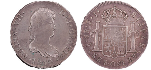 8 reales Fernando VII 1812 Santiago de Chile